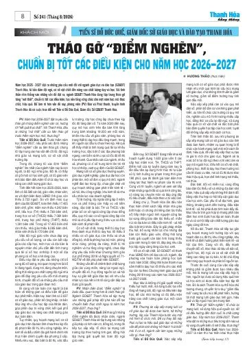 Đón đọc Báo Thanh Hóa hằng tháng số 241 (tháng 8/2026) 