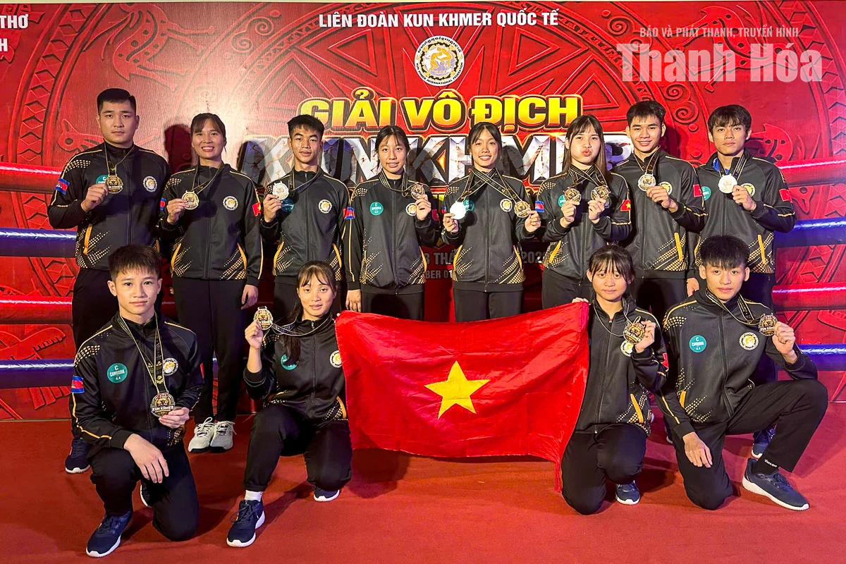 Võ sĩ Thanh Hóa góp công giúp Việt Nam nhất toàn đoàn Giải vô địch Kun Khmer châu Á 2026