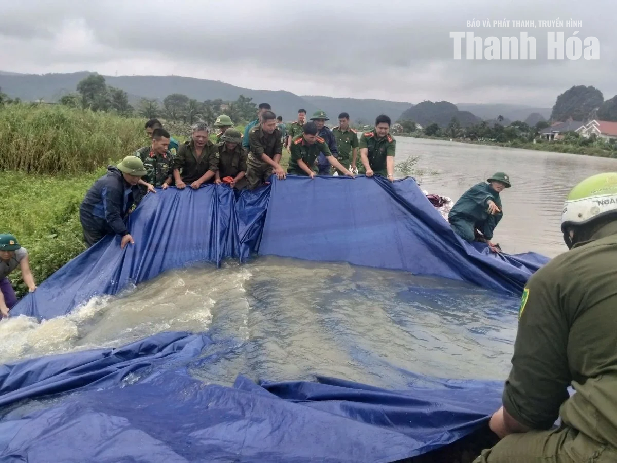Xã Tống Sơn khẩn trương ứng phó mưa lũ, bảo đảm an toàn cho người dân