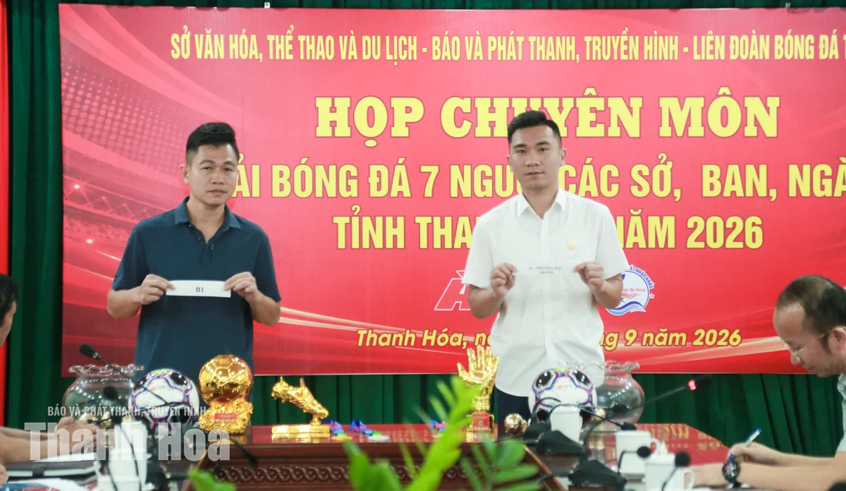 Giải bóng đá 7 người các sở, ban, ngành tỉnh Thanh Hóa khởi tranh chiều 15/9