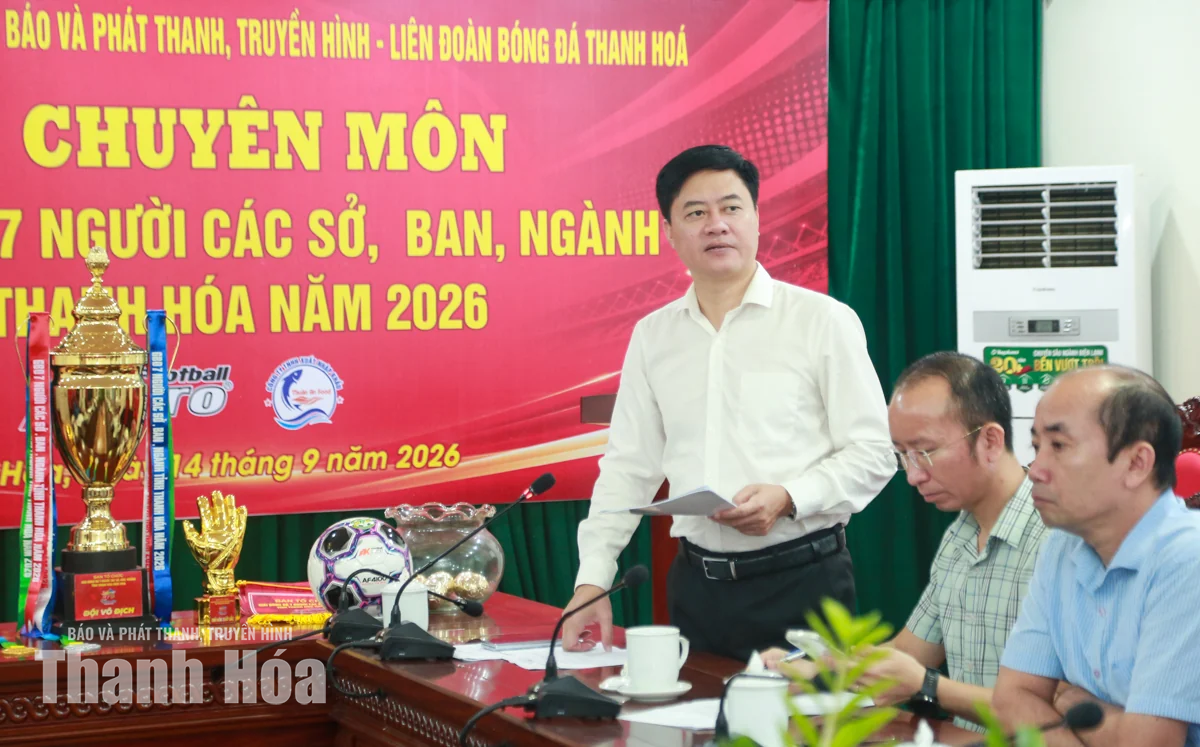 Giải bóng đá 7 người các sở, ban, ngành tỉnh Thanh Hóa khởi tranh chiều 15/9