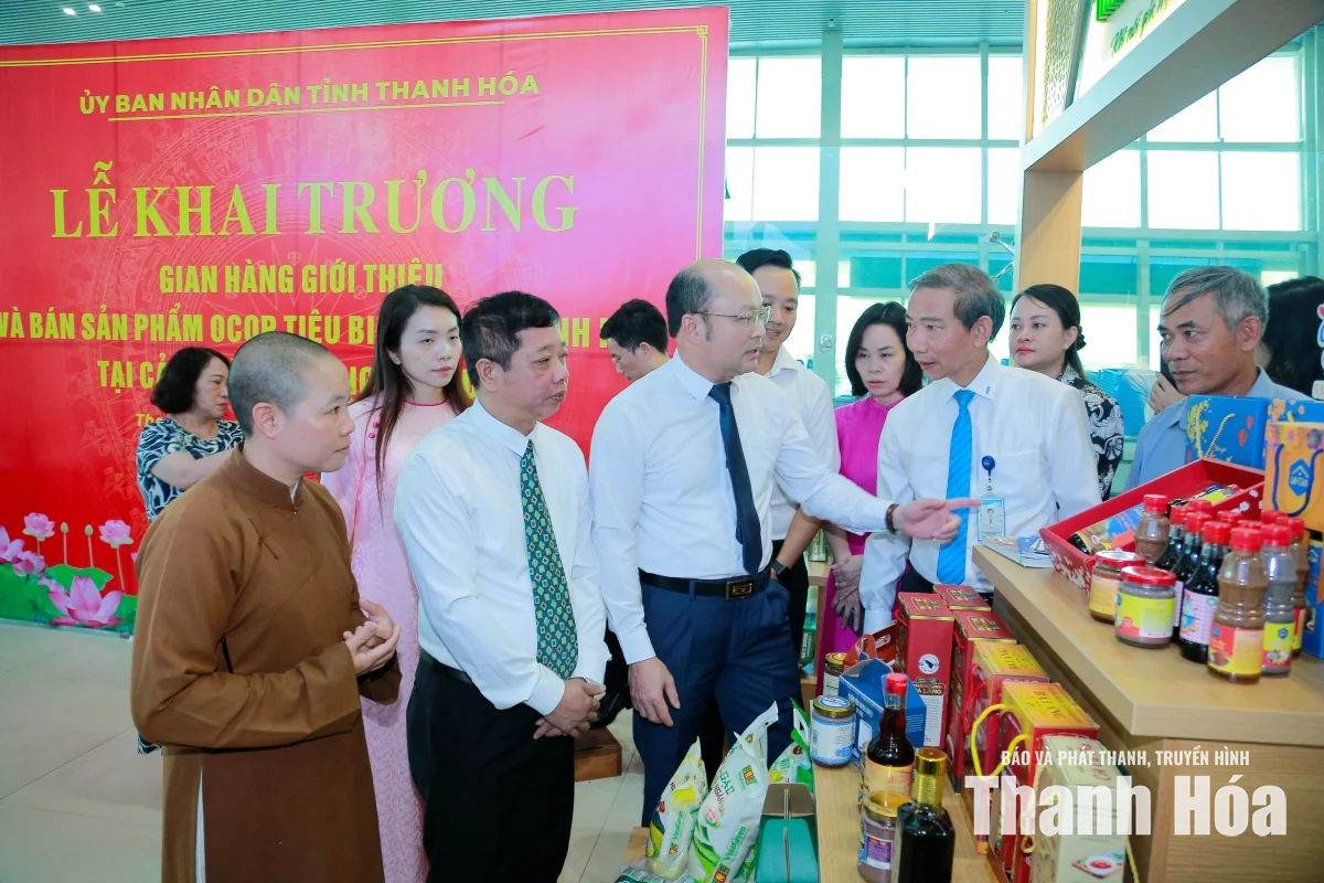 Đưa sản phẩm OCOP Thanh Hóa đến gần hơn với du khách tại Cảng Hàng không Thọ Xuân