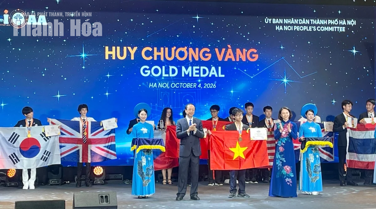 Thanh Hóa có 2 học sinh đoạt Huy chương Vàng Olympic Thiên văn và Vật lý thiên văn quốc tế