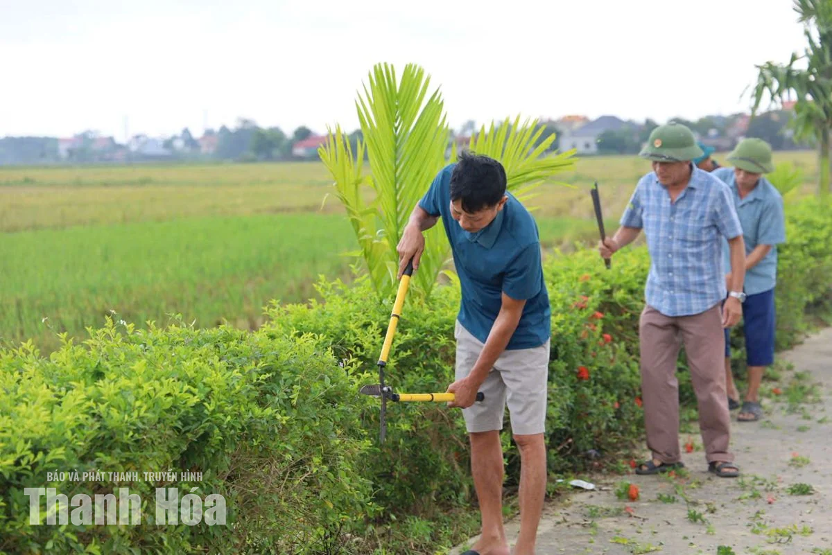 Xã Triệu Sơn huy động hơn 6.000 lượt người tổng vệ sinh môi trường