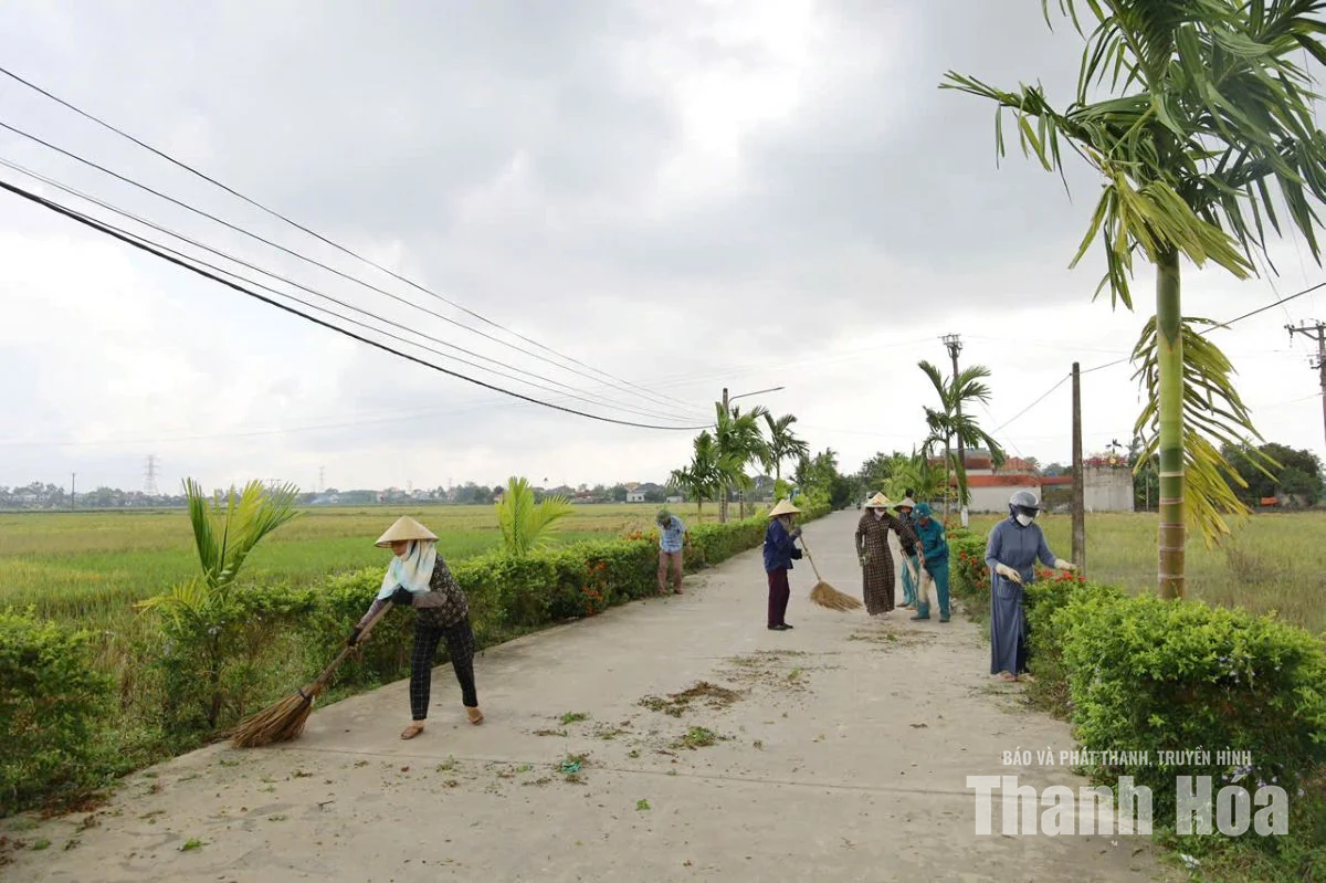 Xã Triệu Sơn huy động hơn 6.000 lượt người tổng vệ sinh môi trường