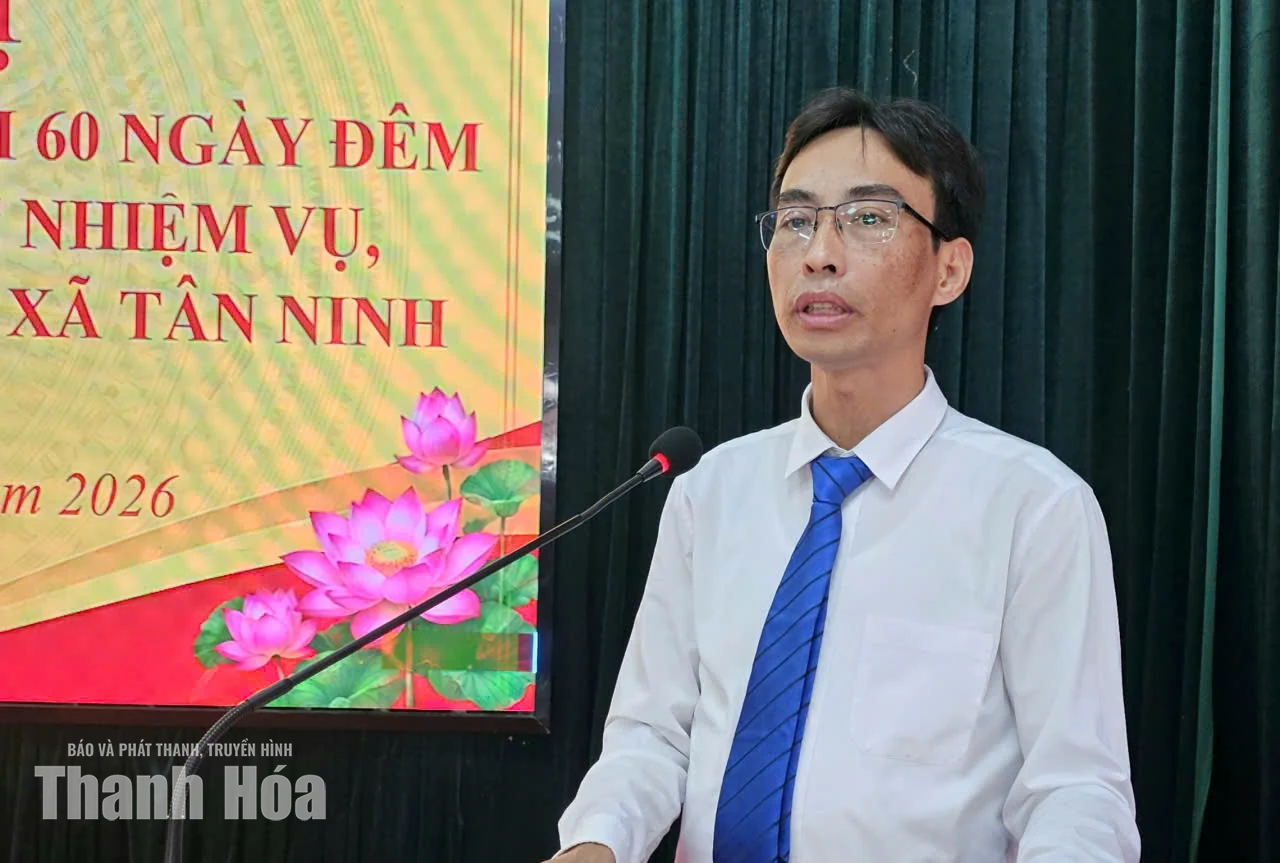 Tân Ninh phát động đợt thi đua 60 ngày đêm cao điểm thực hiện thắng lợi các nhiệm vụ năm 2026