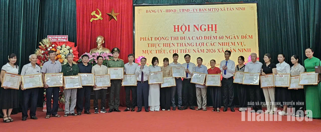 Tân Ninh phát động đợt thi đua 60 ngày đêm cao điểm thực hiện thắng lợi các nhiệm vụ năm 2026