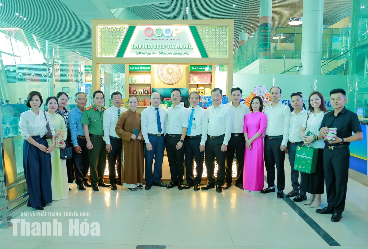 Đưa sản phẩm OCOP Thanh Hóa đến gần hơn với du khách tại Cảng Hàng không Thọ Xuân