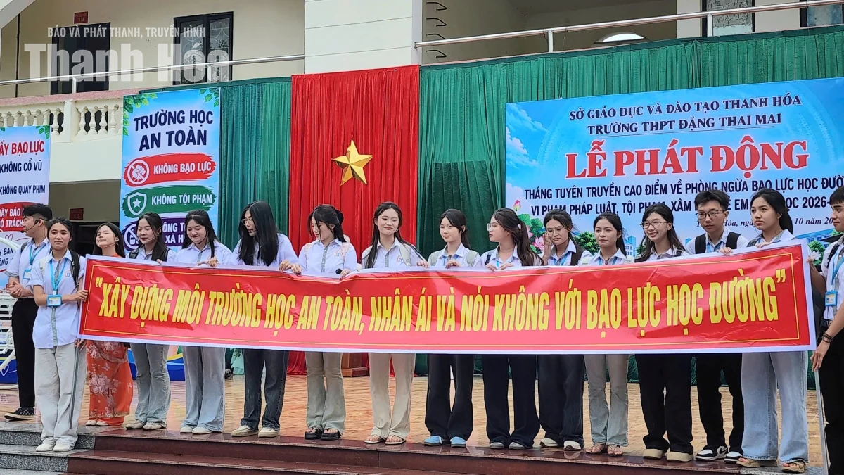 Phát động Tháng tuyên truyền cao điểm về phòng ngừa bạo lực học đường, vi phạm pháp luật, tội phạm, xâm hại trẻ em