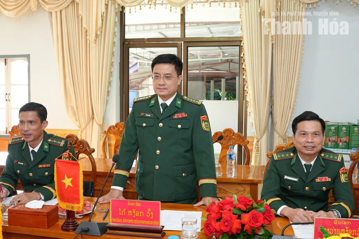 Hội đàm giữa Bộ Chỉ huy Quân sự tỉnh Hủa Phăn và Ban Chỉ huy BĐBP tỉnh Thanh Hóa
