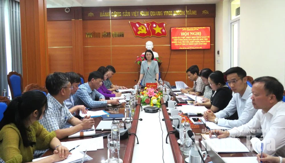 Giám sát việc thực hiện pháp luật về tiếp dân, giải quyết đơn thư, khiếu nại, tố cáo tại phường Đông Quang