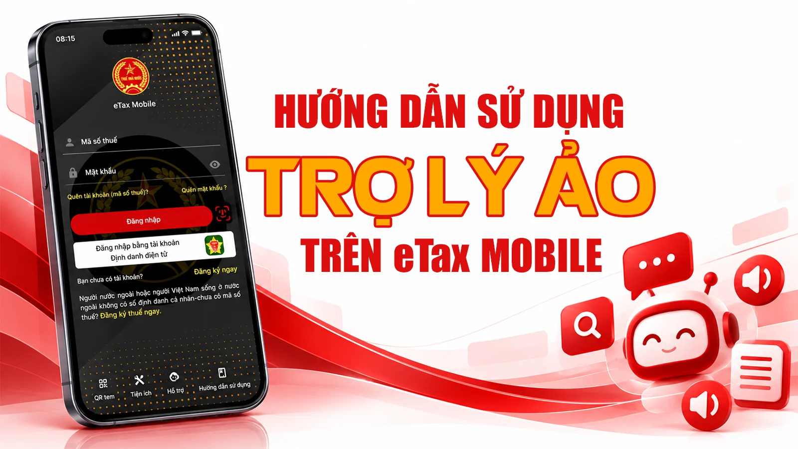 Hướng dẫn sử dụng Trợ lý ảo trên Etax Mobile