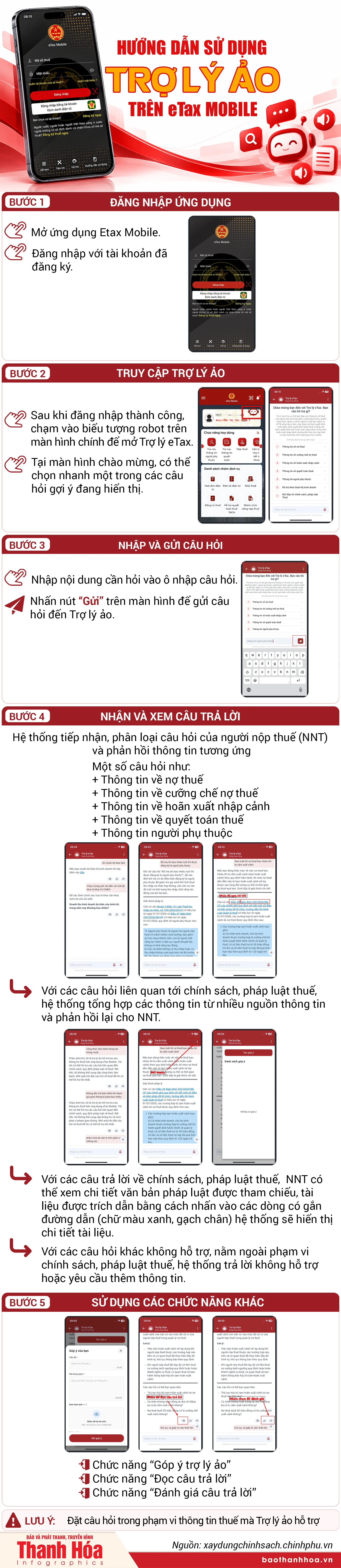 Hướng dẫn sử dụng Trợ lý ảo trên Etax Mobile