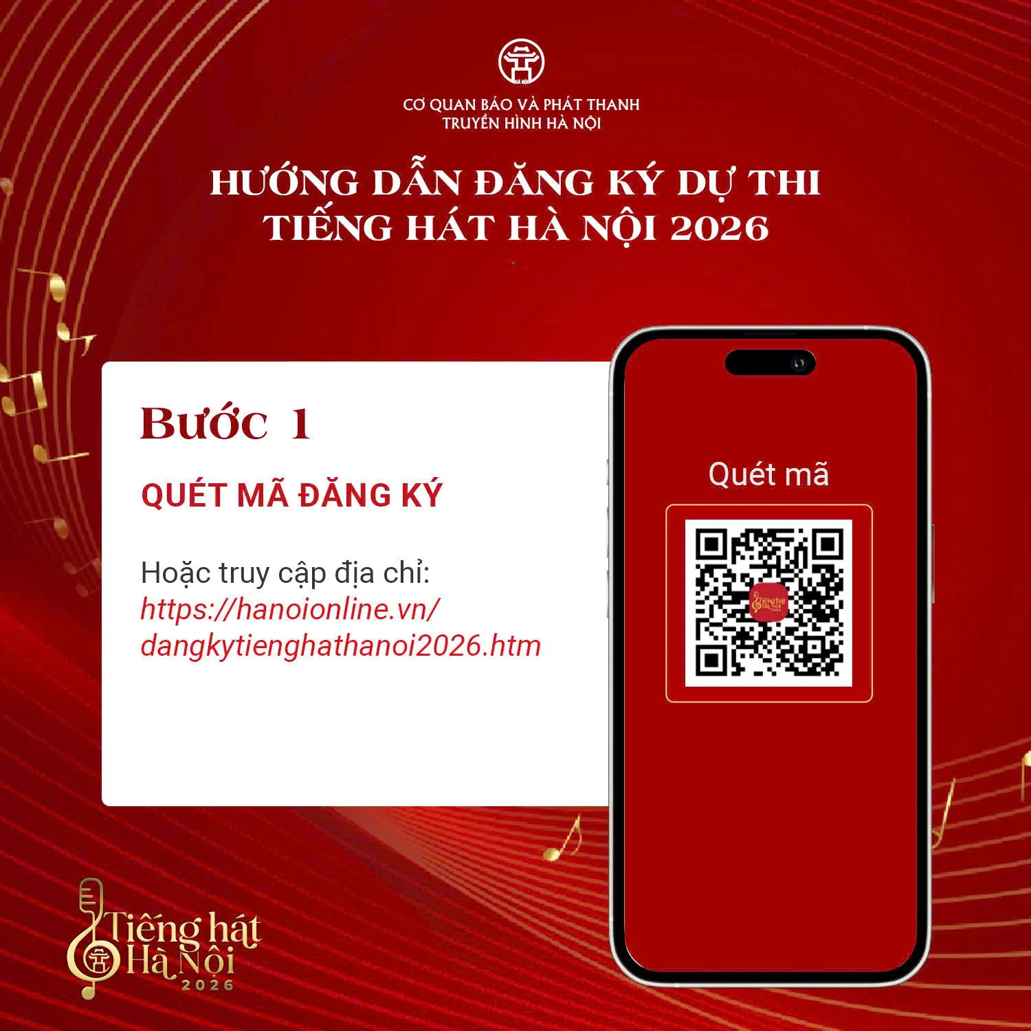 “Tiếng hát Hà Nội 2026” mở đăng ký, bắt đầu hành trình tìm kiếm tài năng
