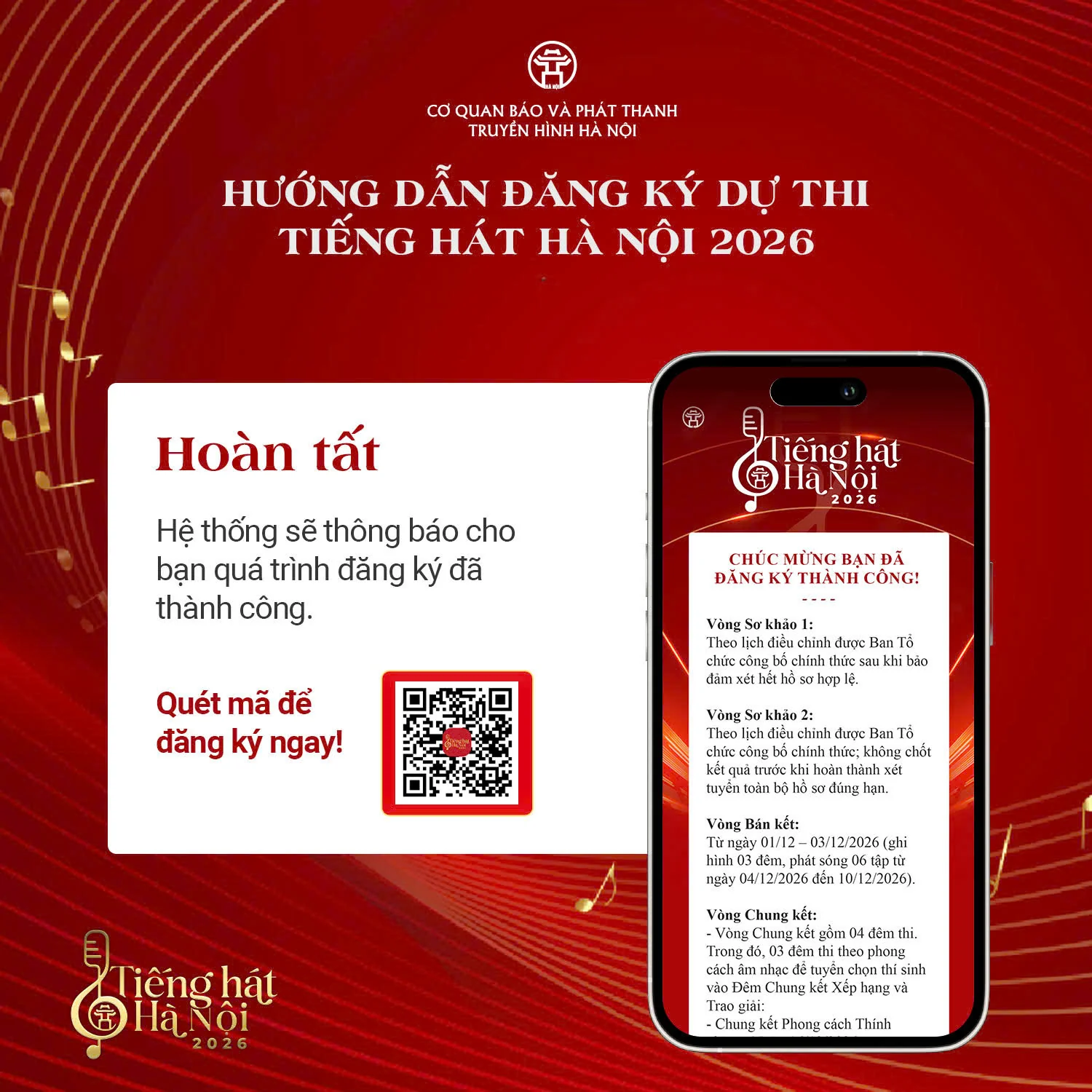 “Tiếng hát Hà Nội 2026” mở đăng ký, bắt đầu hành trình tìm kiếm tài năng