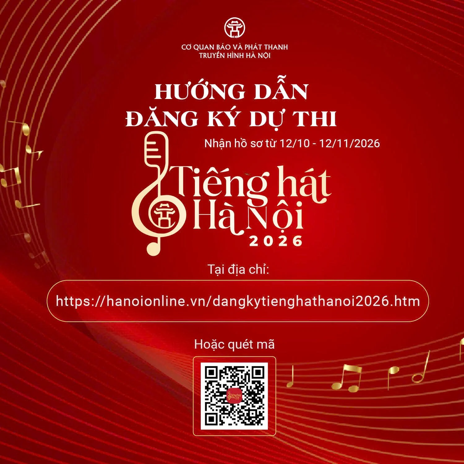 “Tiếng hát Hà Nội 2026” mở đăng ký, bắt đầu hành trình tìm kiếm tài năng