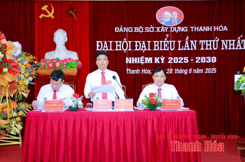 Đại hội Đảng bộ Sở Xây dựng lần thứ nhất, nhiệm kỳ 2025-2030