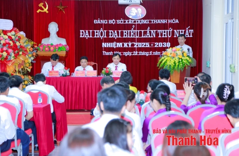 Đại hội Đảng bộ Sở Xây dựng lần thứ nhất, nhiệm kỳ 2025-2030