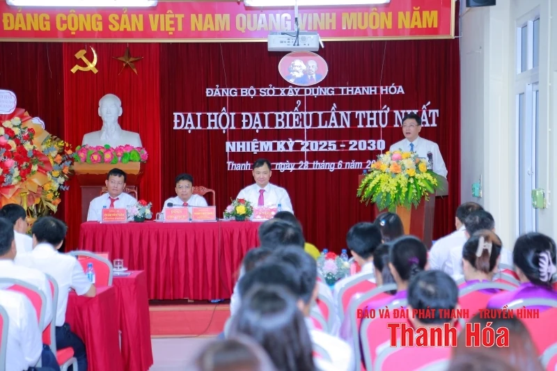 Đại hội Đảng bộ Sở Xây dựng lần thứ nhất, nhiệm kỳ 2025-2030