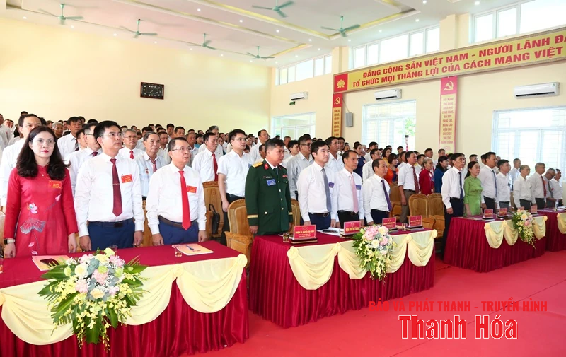 Phó Chủ tịch Thường trực HĐND tỉnh Lê Tiến Lam dự Đại hội đại biểu Đảng bộ xã Yên Thọ