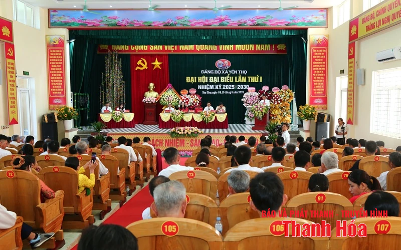 Phó Chủ tịch Thường trực HĐND tỉnh Lê Tiến Lam dự Đại hội đại biểu Đảng bộ xã Yên Thọ