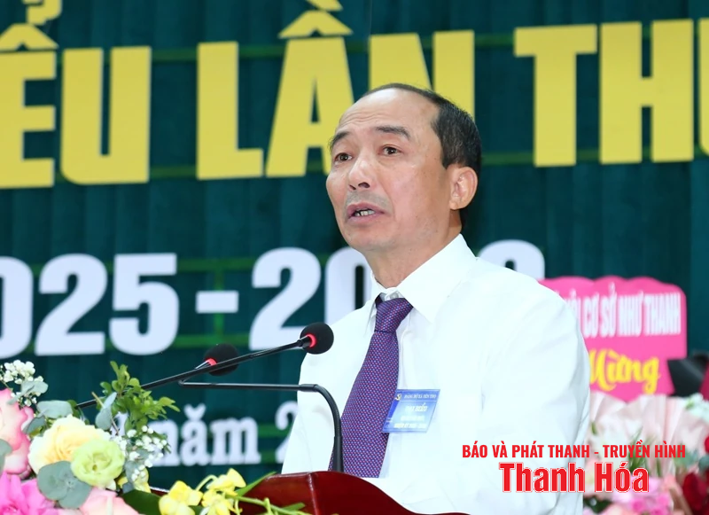 Phó Chủ tịch Thường trực HĐND tỉnh Lê Tiến Lam dự Đại hội đại biểu Đảng bộ xã Yên Thọ