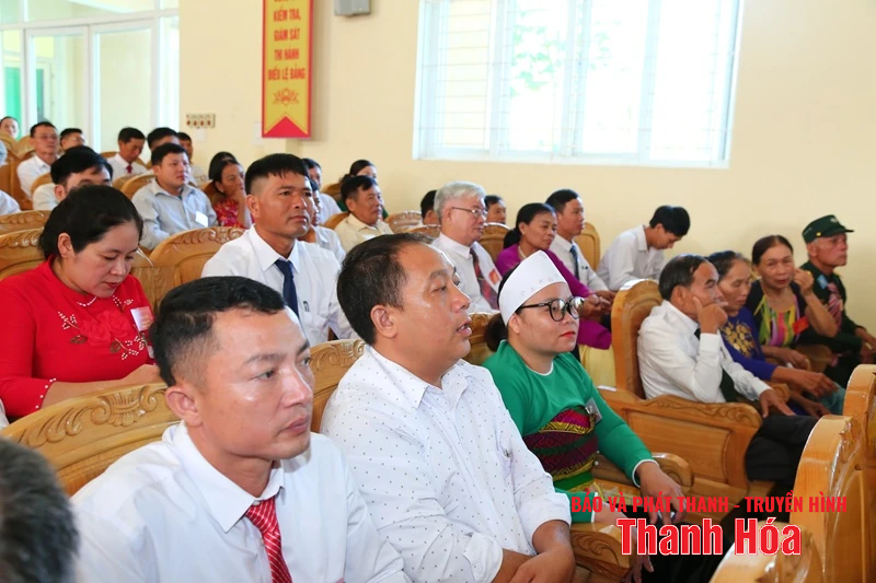 Phó Chủ tịch Thường trực HĐND tỉnh Lê Tiến Lam dự Đại hội đại biểu Đảng bộ xã Yên Thọ