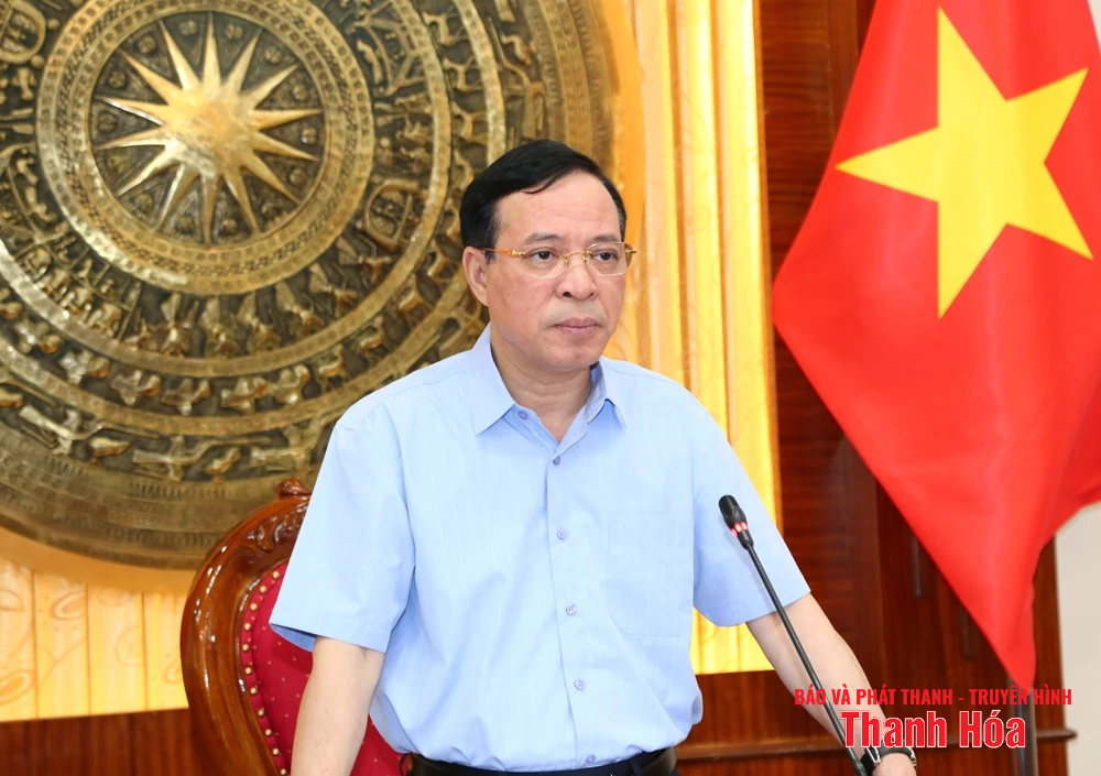 Phó Bí thư Thường trực Tỉnh ủy Lại Thế Nguyên chủ trì hội nghị cho ý kiến về công tác chuẩn bị Đại hội Đảng bộ 11 xã