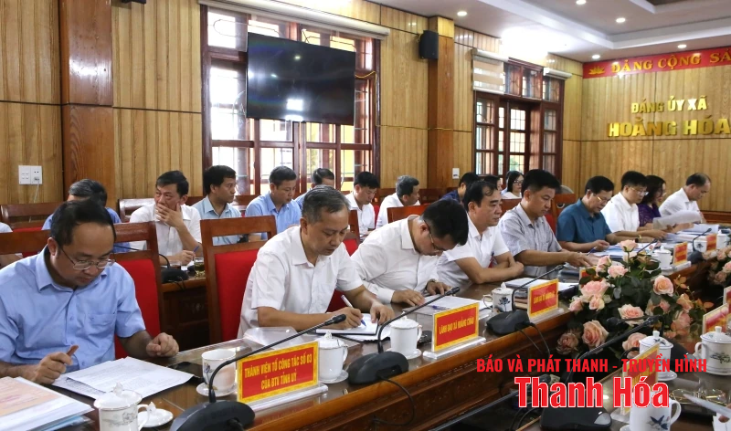 Trưởng ban Tuyên giáo và Dân vận Tỉnh ủy chủ trì hội nghị cho ý kiến về công tác chuẩn bị Đại hội Đảng bộ các xã mới