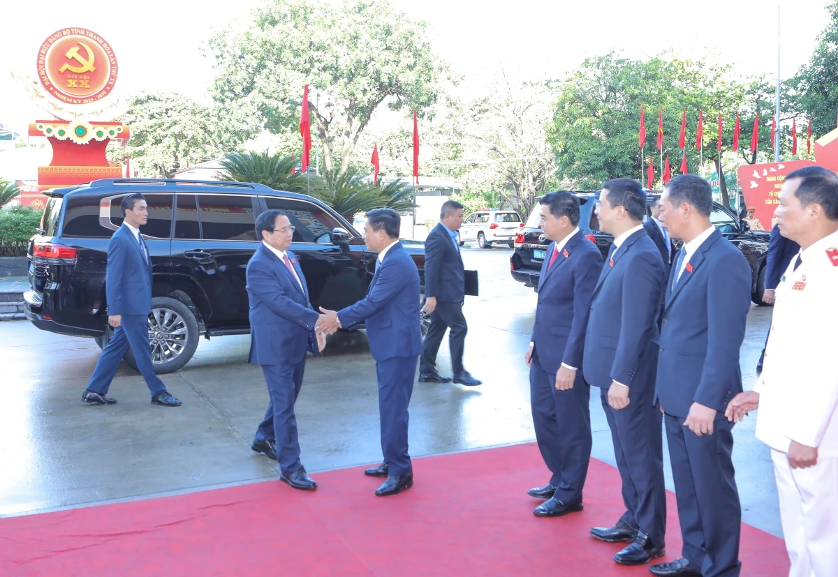 Thủ tướng Chính phủ Phạm Minh Chính dự Đại hội đại biểu Đảng bộ tỉnh Thanh Hóa lần thứ XX
