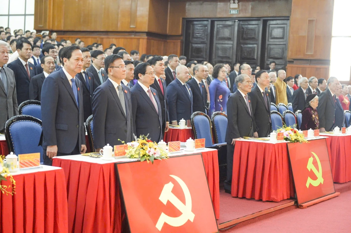 Thủ tướng Chính phủ Phạm Minh Chính dự Đại hội đại biểu Đảng bộ tỉnh Thanh Hóa lần thứ XX