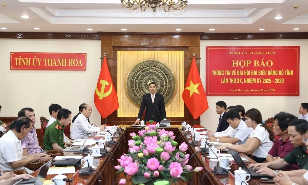 Đại hội đại biểu Đảng bộ tỉnh Thanh Hóa lần thứ XX, nhiệm kỳ 2025 -2030 sẽ diễn ra vào thời gian nào?