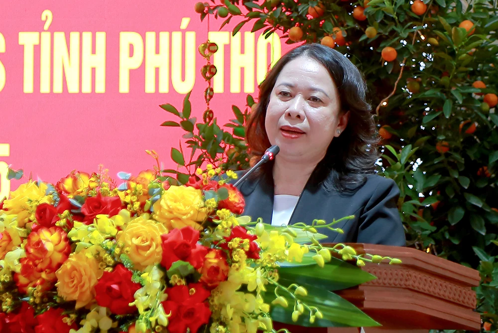 Vice President Vo Thi Anh Xuan extends New Year wishes to Phu Tho province
