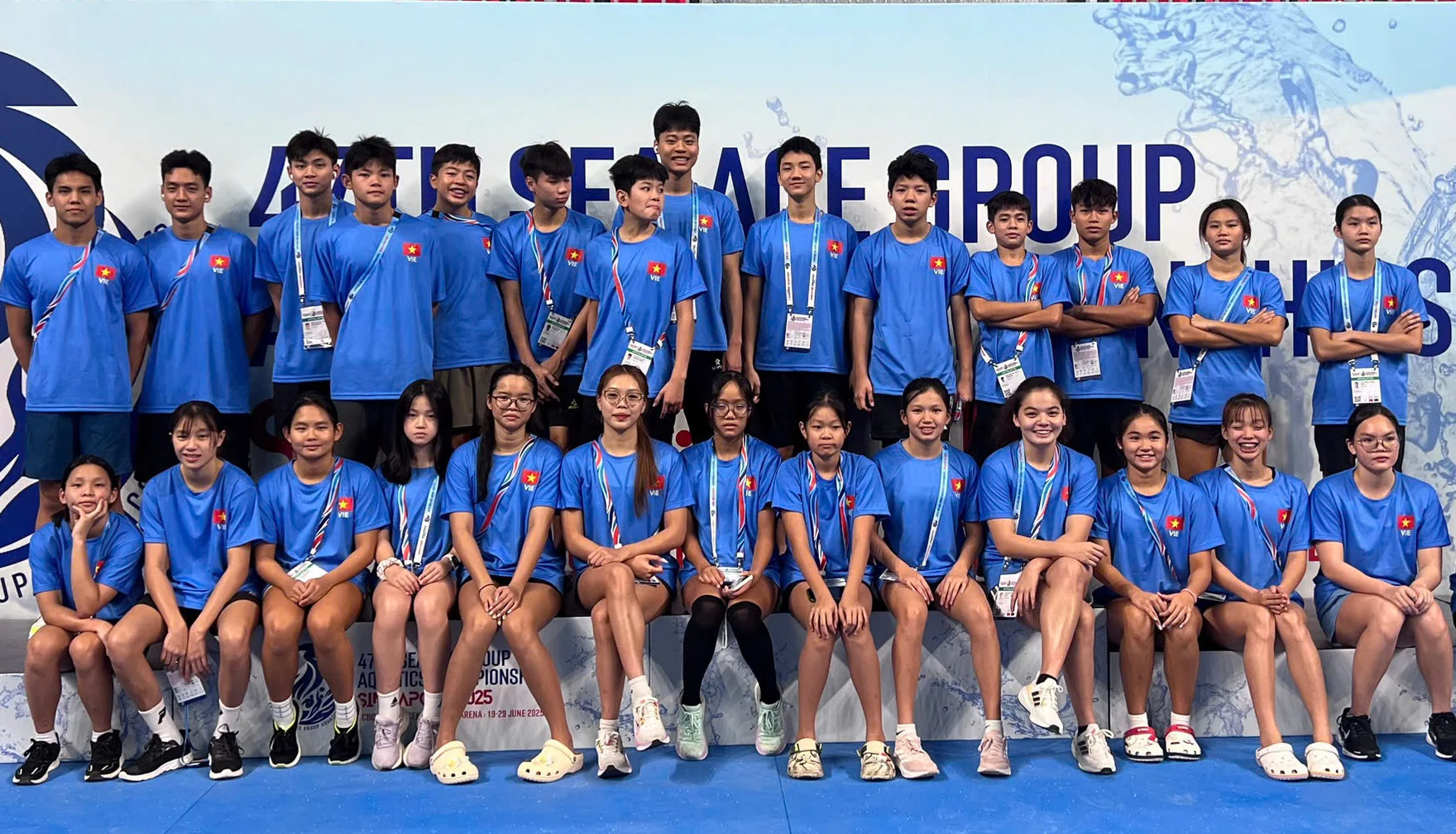 Phu Tho’s young swimmer wins two Gold medals at the 2025 Southeast Asian Age Group Championship