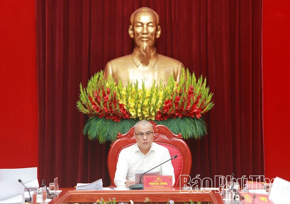 Phu Tho Provincial Party Standing Committee Gives Opinions on Key Matters