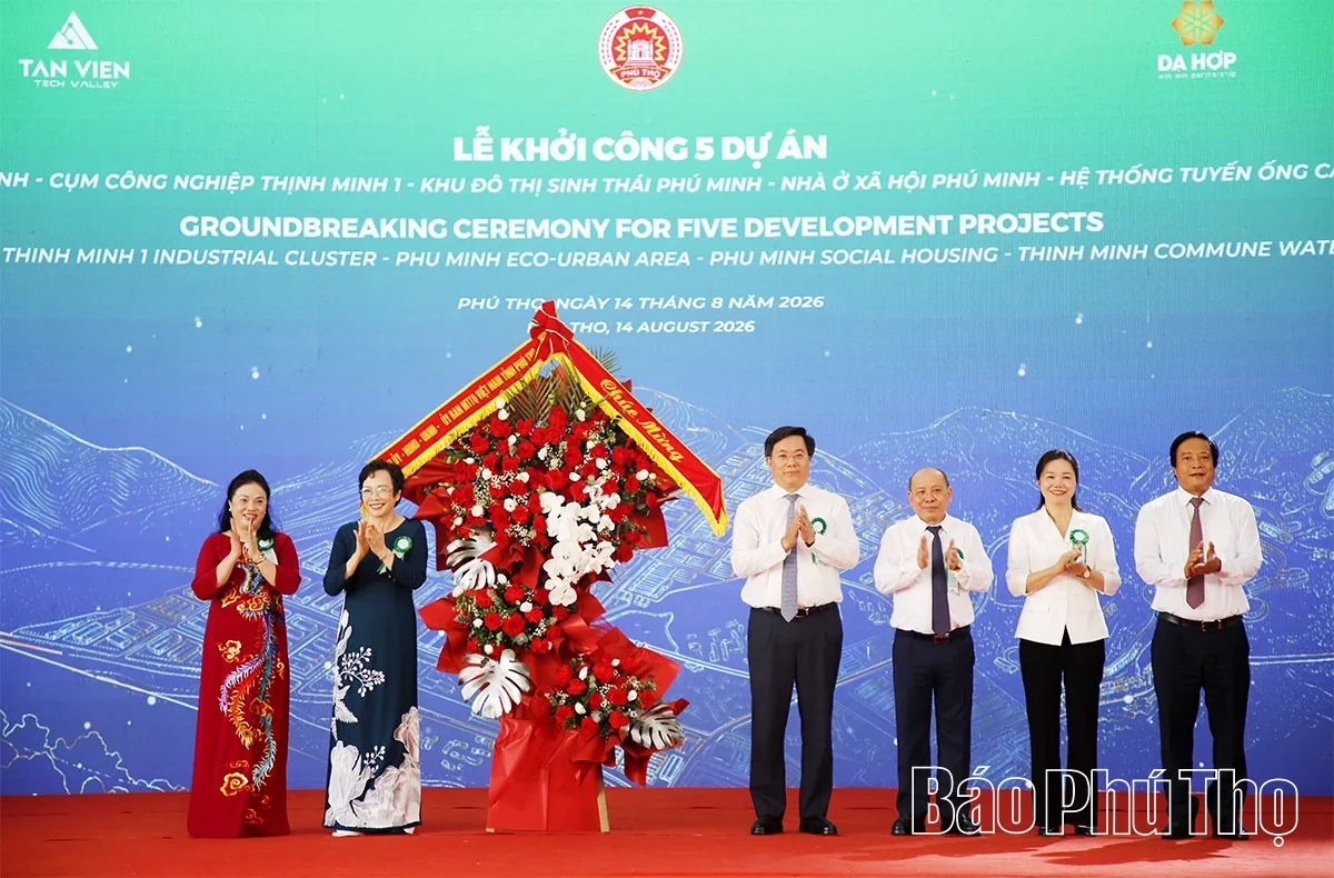 Five Projects with Total Investment of VND7.6 Trillion Launched Simultaneously