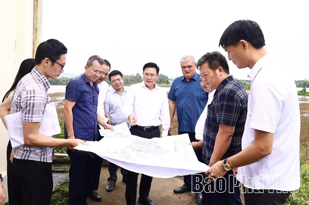 Vice Chairman of the Provincial Peoples Committee Vu Viet Van Inspects Potential Location for Construction Solid Waste and Sludge Disposal Planning