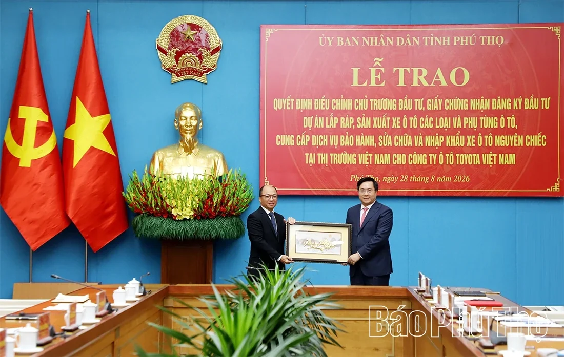 Phu Tho Adjusts Investment Policy for Toyota Vietnam: Raising Total Investment Capital to 373 Million USD