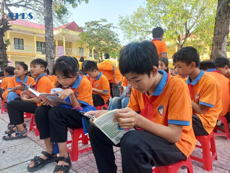 Sôi nổi ngày hội đọc sách tại Trường TH&THCS Đông Yên