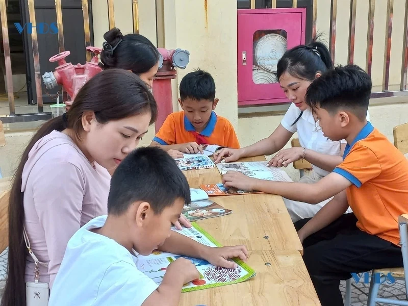 Sôi nổi ngày hội đọc sách tại Trường TH&THCS Đông Yên