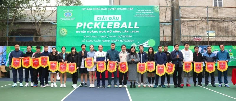 Hoằng Hoá tổ chức giải pickleball mở rộng lần thứ I-2024