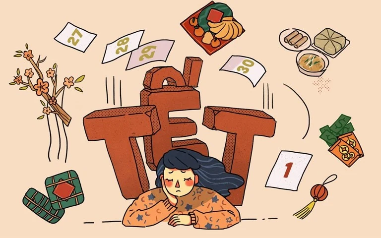 Đón Tết, đừng để niềm vui trở thành áp lực