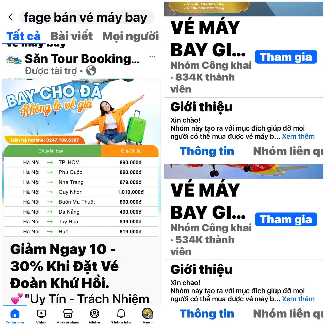 Cảnh báo lừa đảo bán vé máy bay giá rẻ dịp lễ 30/4, 1/5