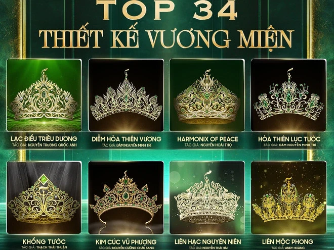 Lộ diện loạt thiết kế vương miện mới của Miss Grand Vietnam 2025