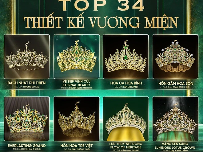 Lộ diện loạt thiết kế vương miện mới của Miss Grand Vietnam 2025