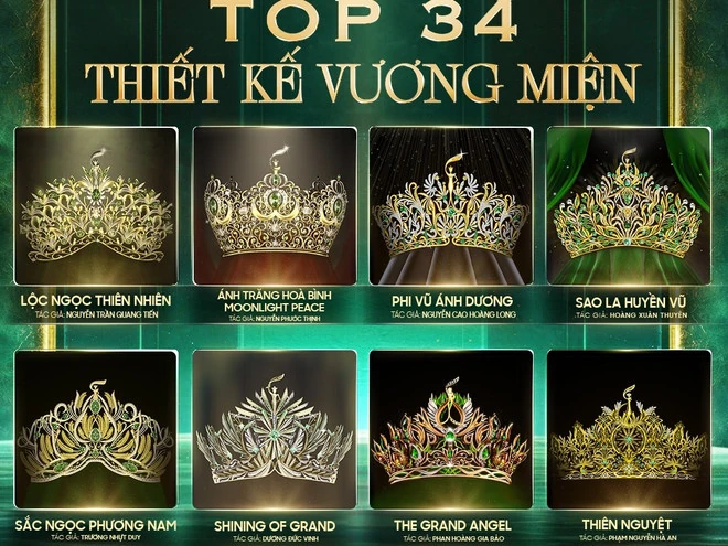 Lộ diện loạt thiết kế vương miện mới của Miss Grand Vietnam 2025