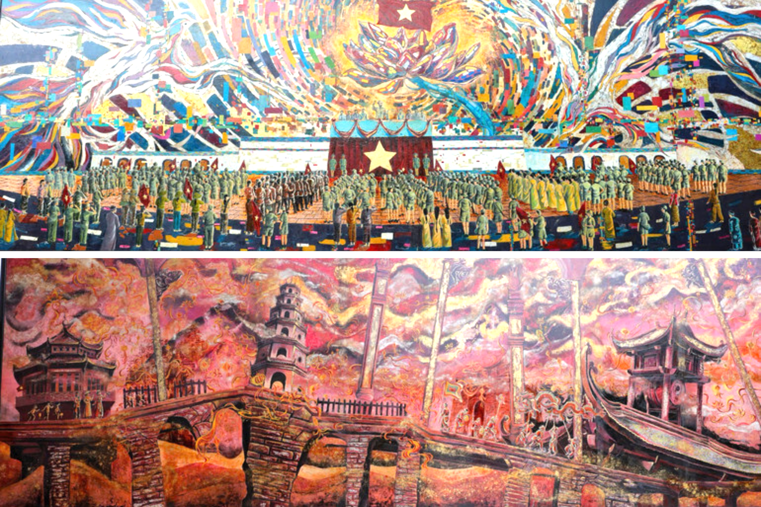 Câu chuyện sau bức tranh 3 tấn về Bác Hồ đạt kỷ lục Guinness