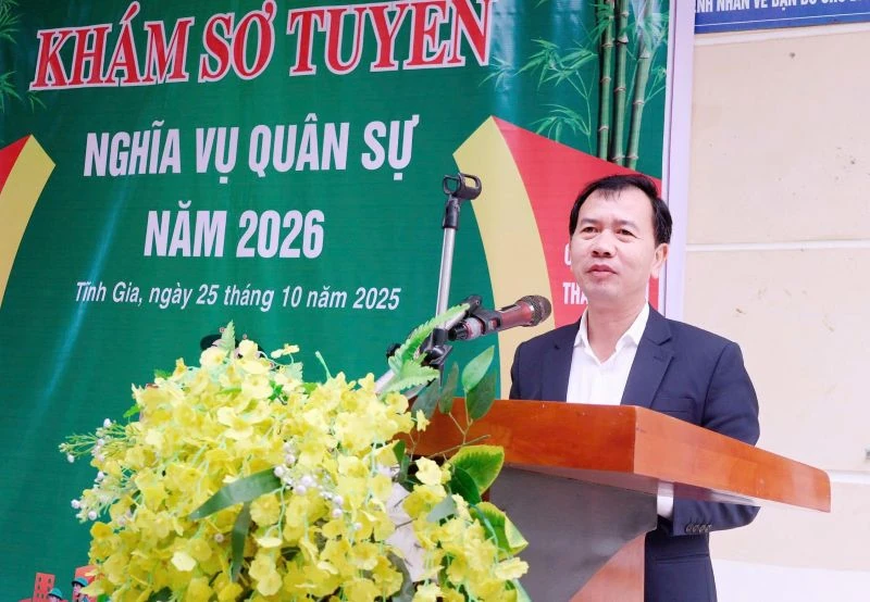 Phường Tĩnh Gia sơ tuyển thanh niên thực hiện nghĩa vụ quân sự năm 2026
