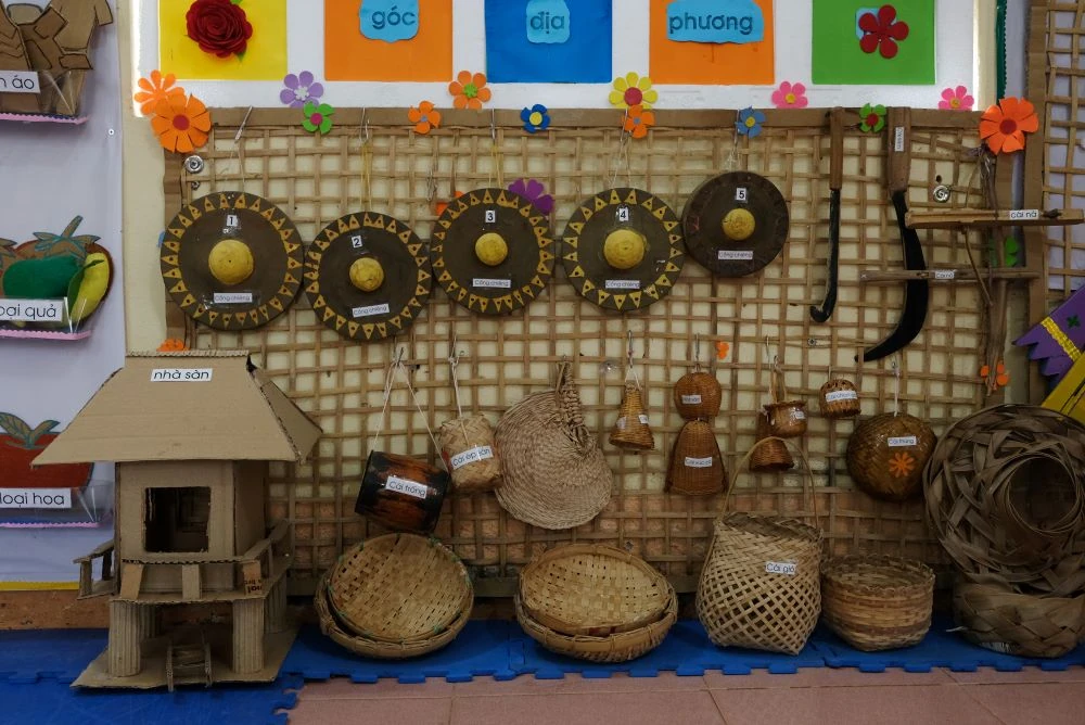 Không gian văn hóa độc đáo ở ngôi trường mầm non vùng cao