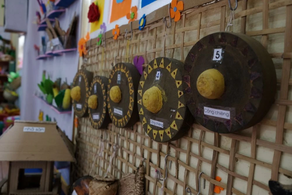 Không gian văn hóa độc đáo ở ngôi trường mầm non vùng cao